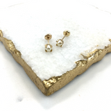 18K Gold Layered Oro Laminado 50 mm Double Texturized Twisted Hoops Wholesale 21.0241