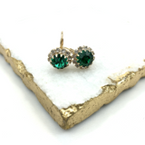 18K Gold Layered Oro Laminado Assorted Colors Flower Design Leverback Earrings 21.0047 (More Colors)