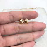18K Gold Layered Oro Laminado Ladybug Shape Design Plugs Kids Earrings Wholesale 21.0059