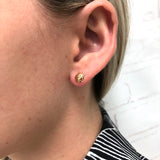 18K Gold Layered Oro Laminado Ladybug Shape Design Plugs Kids Earrings Wholesale 21.0059