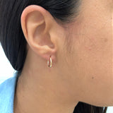 18K Gold Layered Oro Laminado 13mm Endless-loop Hoops Wholesale 21.0092