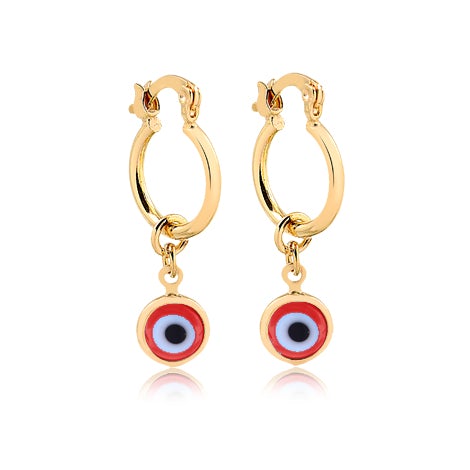 18K Gold Layered Oro Laminado Hoops 21.0603/17