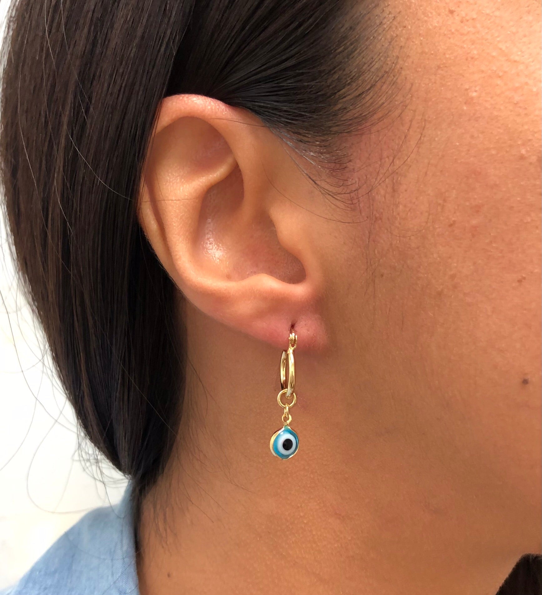 18K Gold Layered Oro Laminado Hoops 21.0603/17