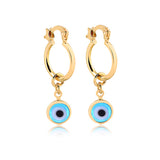 18K Gold Layered Oro Laminado Hoops 21.0603/17