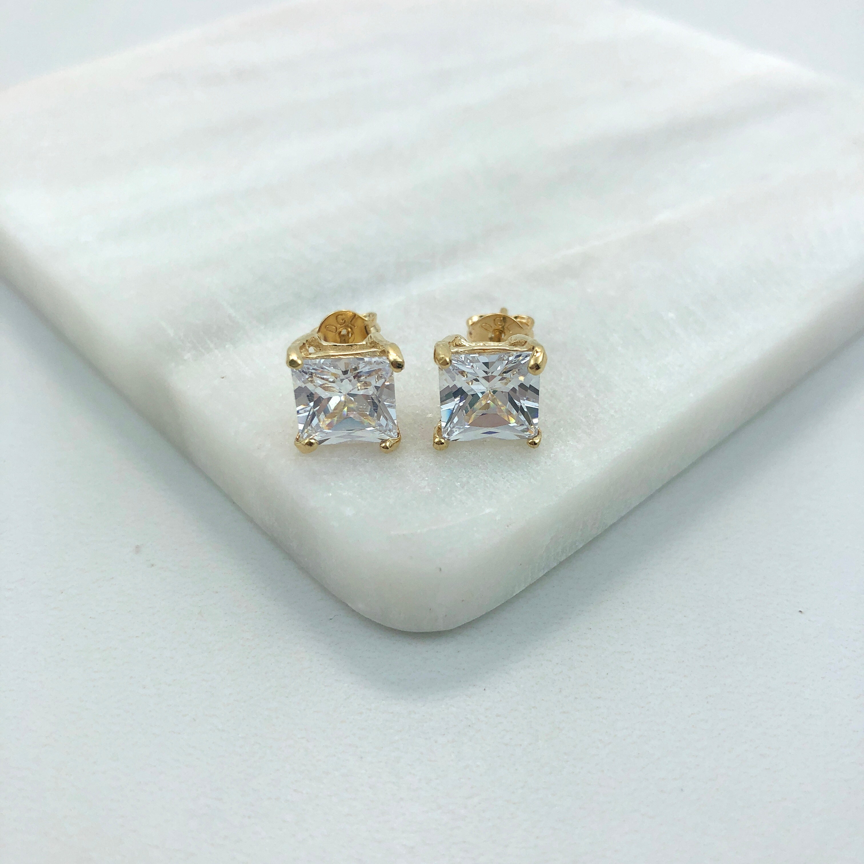 18K Gold Layered Oro Laminado 8 mm Texturized Ball Drop In Long Threader Earrings Wholesale 21.0344
