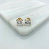 18K Gold Layered Oro Laminado 8 mm Texturized Ball Drop In Long Threader Earrings Wholesale 21.0344