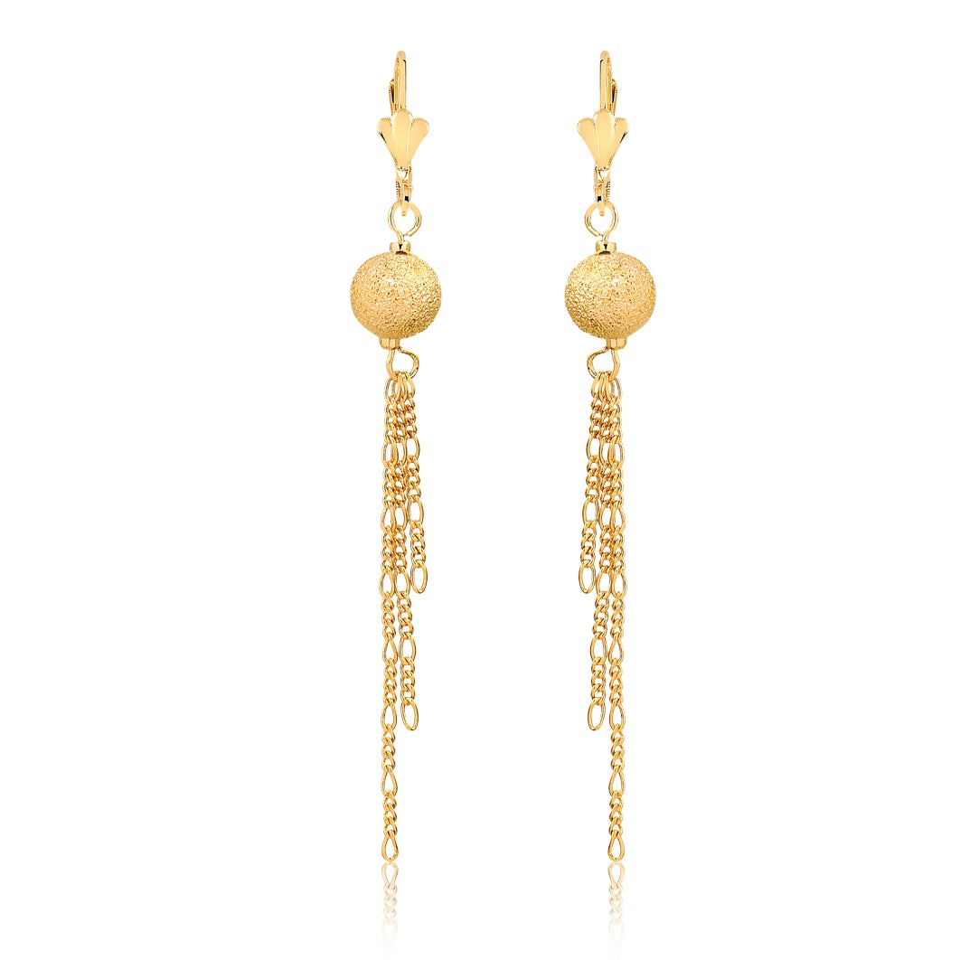 18K Gold Layered Oro Laminado Earring