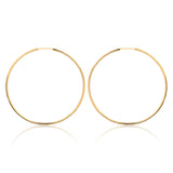 18K Gold Layered Oro Laminado Hoops
