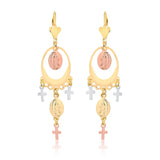 18K Gold Layered Oro Laminado Earring