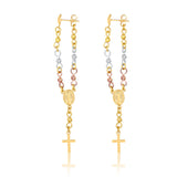 18K Gold Layered Oro Laminado Earring