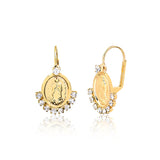 18K Gold Layered Oro Laminado Earring