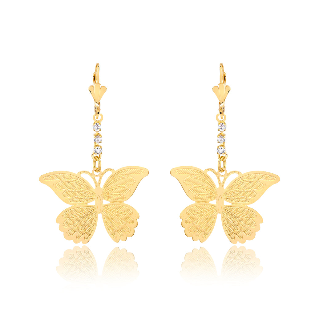 18K Gold Layered Oro Laminado Earrings 21.0526/1