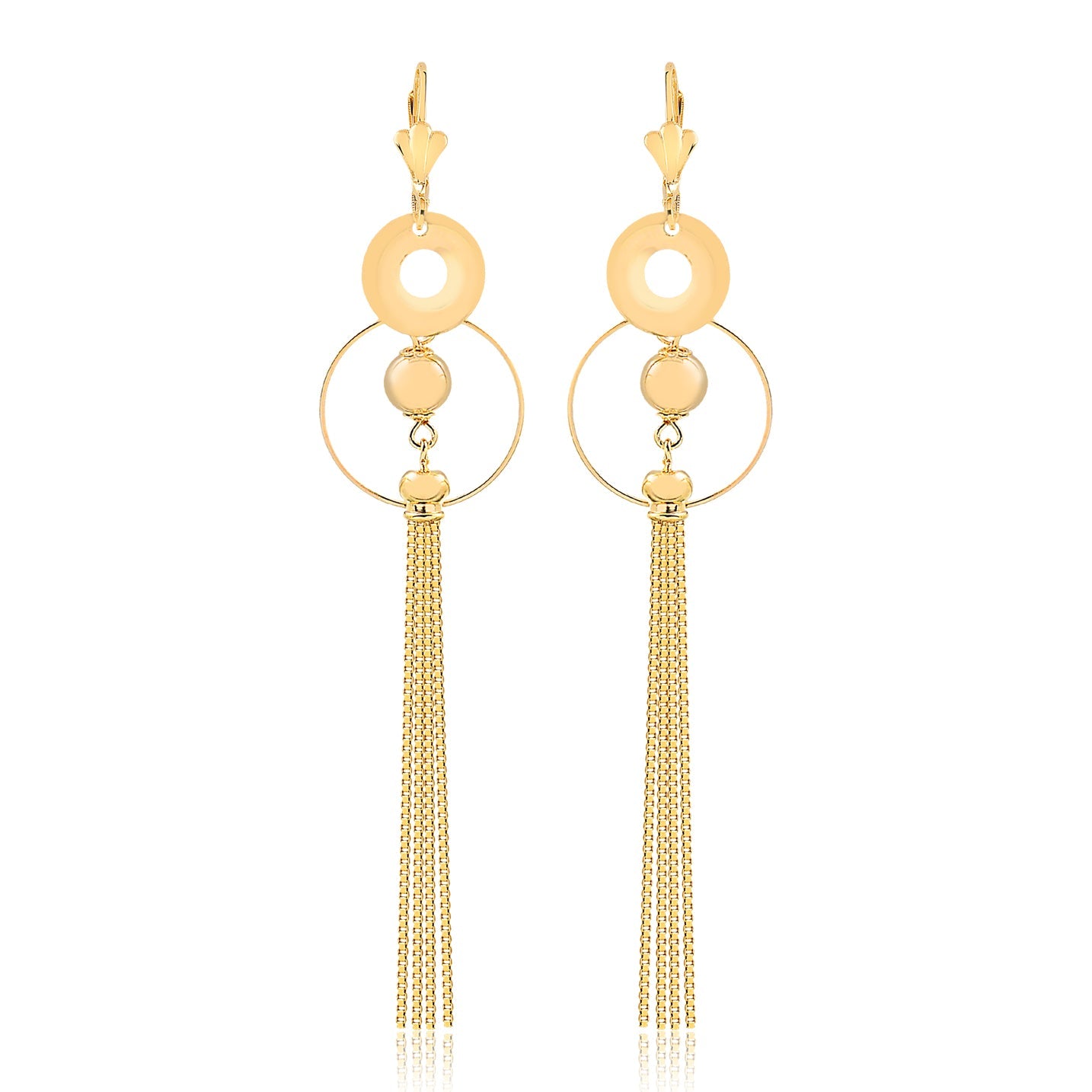 18K Gold Layered Oro Laminado Earrings 21.0526/1