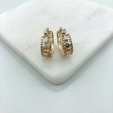 18K Gold Layered Oro Laminado 57 mm Hoops 21.0900