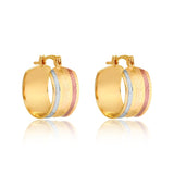 18K Gold Layered Oro Laminado 57 mm Hoops 21.0900
