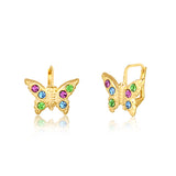 18K Gold Layered Oro Laminado Kids Earrings 21.1104/17