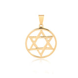 18K Gold Layered Oro Laminado Cut Out Star of David 31.0084
