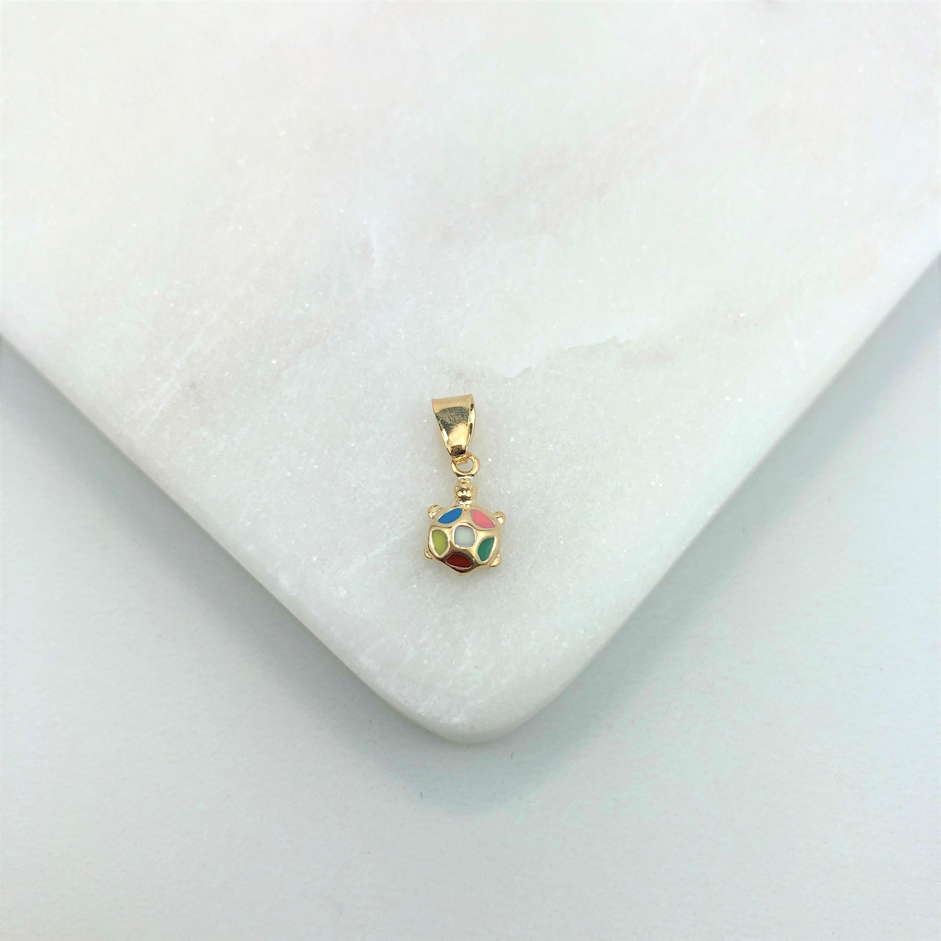 18K Gold Layered Oro Laminado Charm