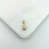 18K Gold Layered Oro Laminado Charm