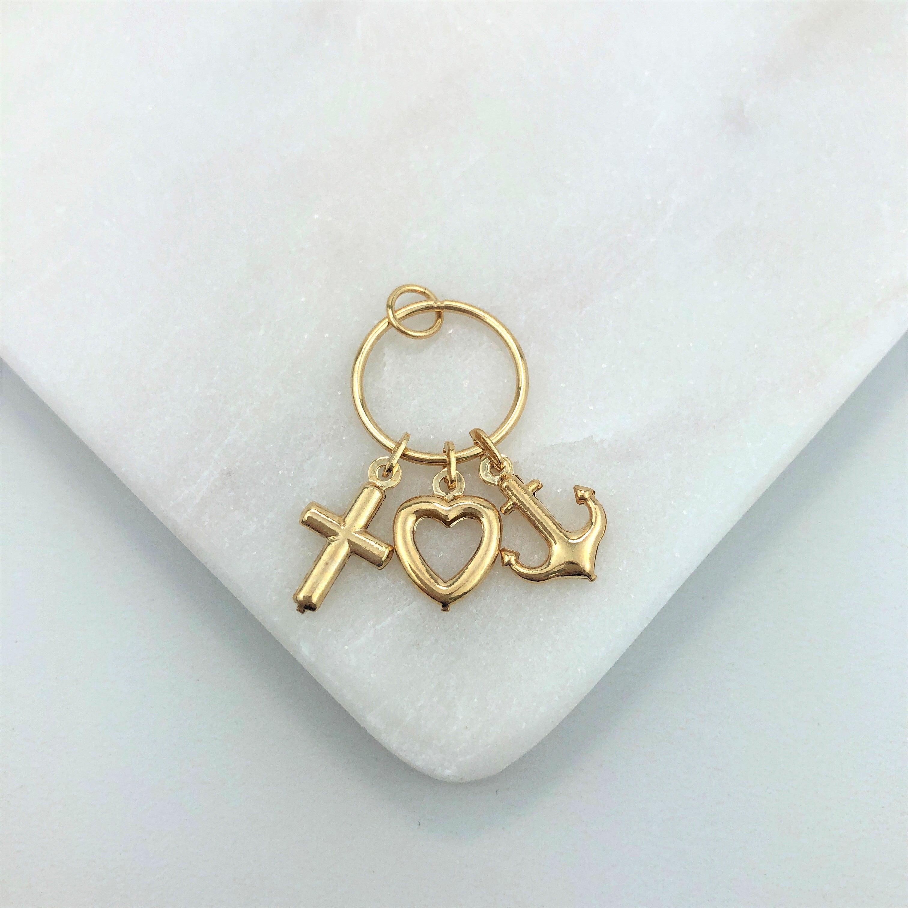 18K Gold Layered Oro Laminado Charm 31.0167