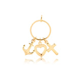 18K Gold Layered Oro Laminado Charm 31.0167