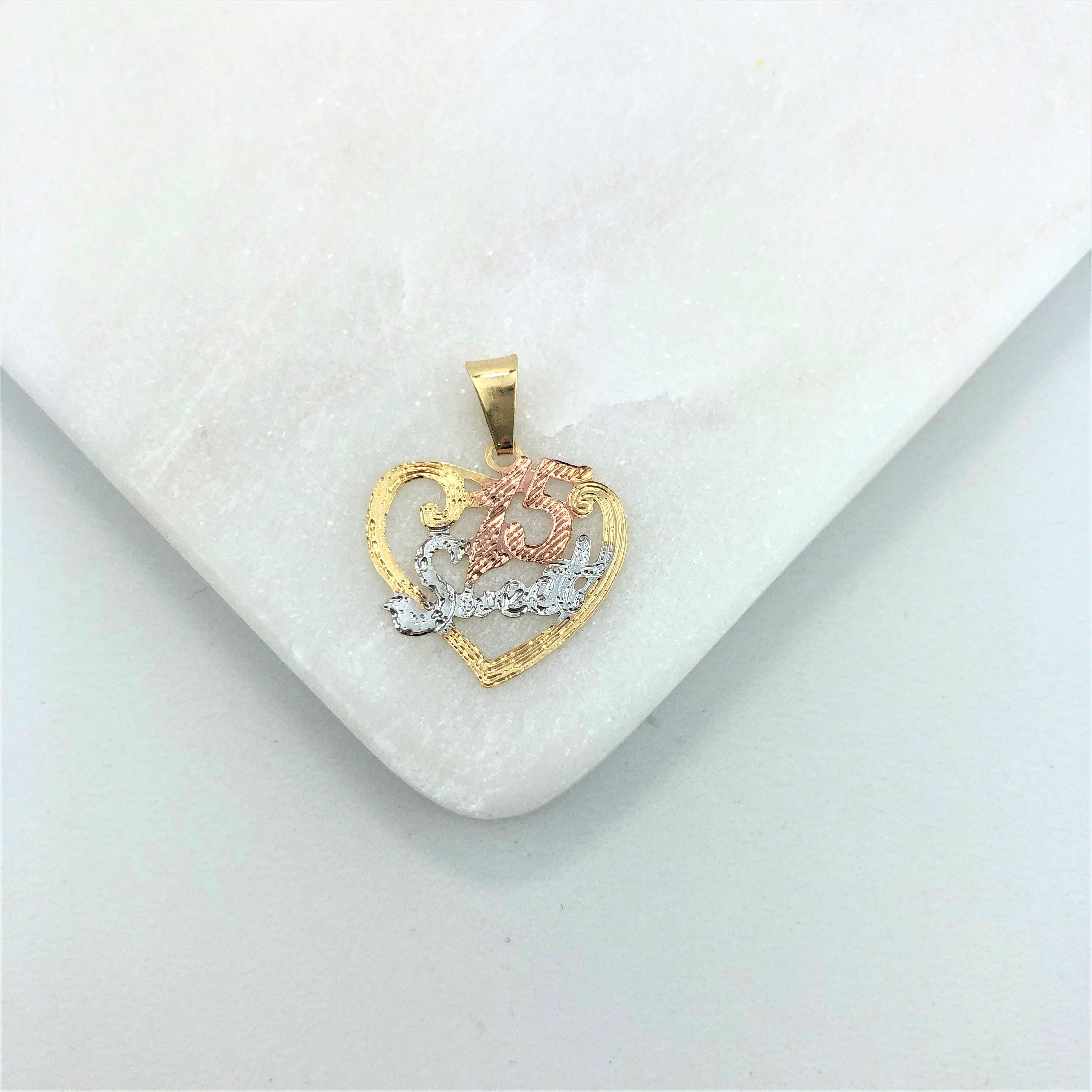 18K Gold Layered Oro Laminado Charm 31.0184
