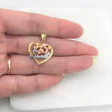 18K Gold Layered Oro Laminado Charm 31.0184