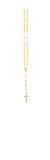 18K Gold Layered Oro Laminado Rosarie 71.0081-24