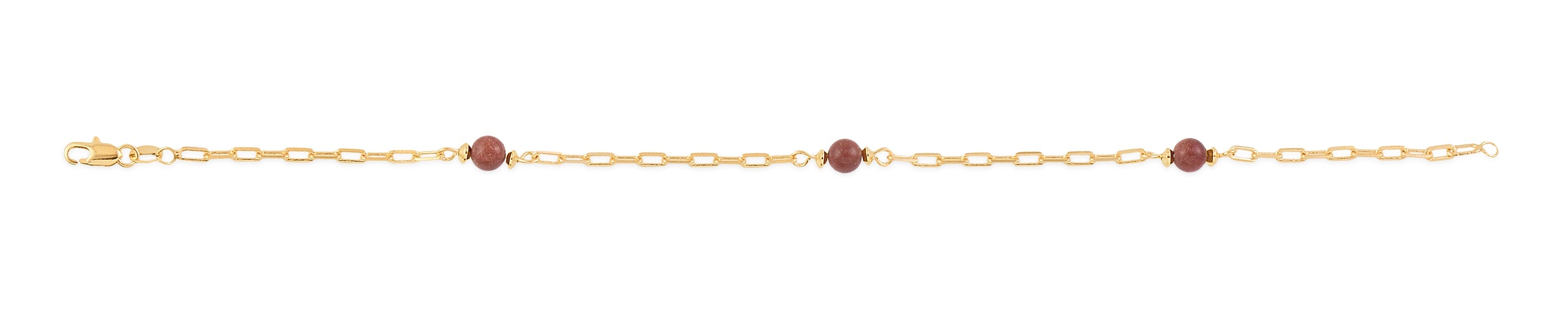 18K Gold Layered Oro Laminado Bracelet 71.0096/16-7.5