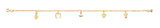 18K Gold Layered Oro Laminado Anklet 71.0130-10