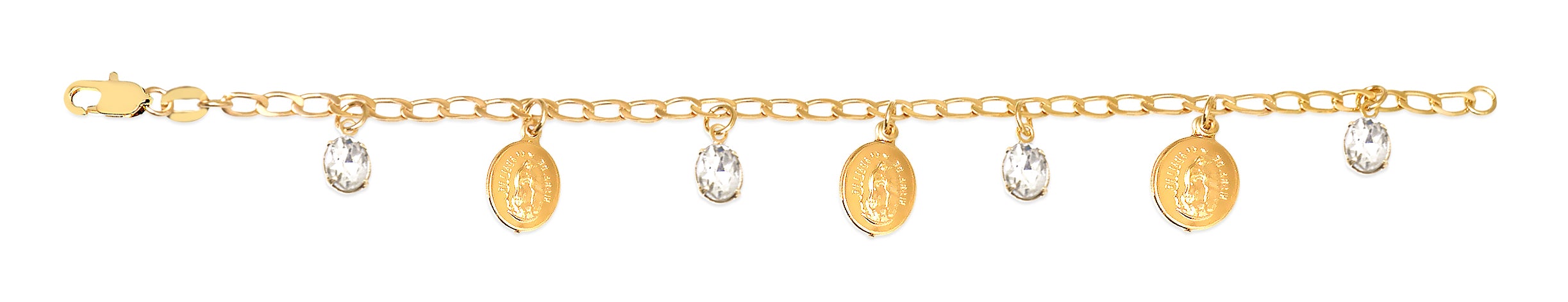 18K Gold Layered Oro Laminado Bracelet 71.0141/18-7.5