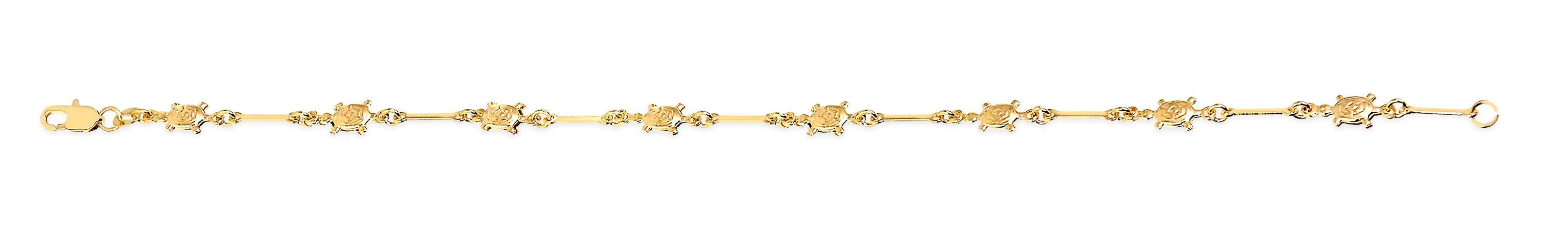 18K Gold Layered Oro Laminado Anklet 71.0195-10