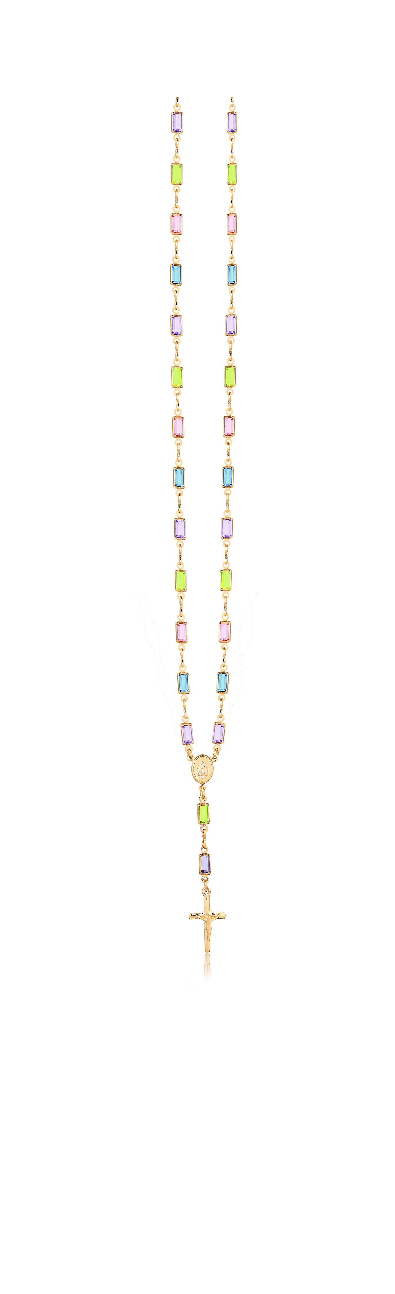 18K Gold Layered Oro Laminado Rosarie 71.0200/17-20