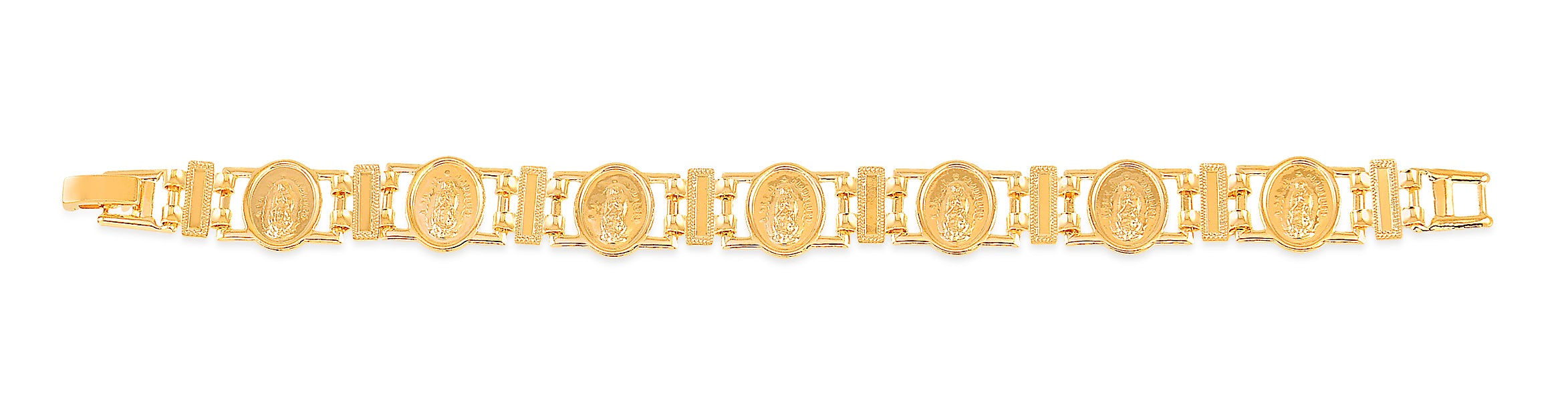 18K Gold Layered Oro Laminado Bracelet 71.0244-7.5