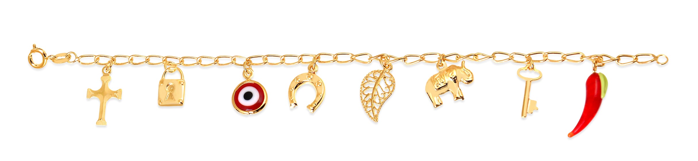 18K Gold Layered Oro Laminado Bracelet 71.0289/10-7.5