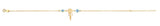 18K Gold Layered Oro Laminado Anklet 71.0312/6-10