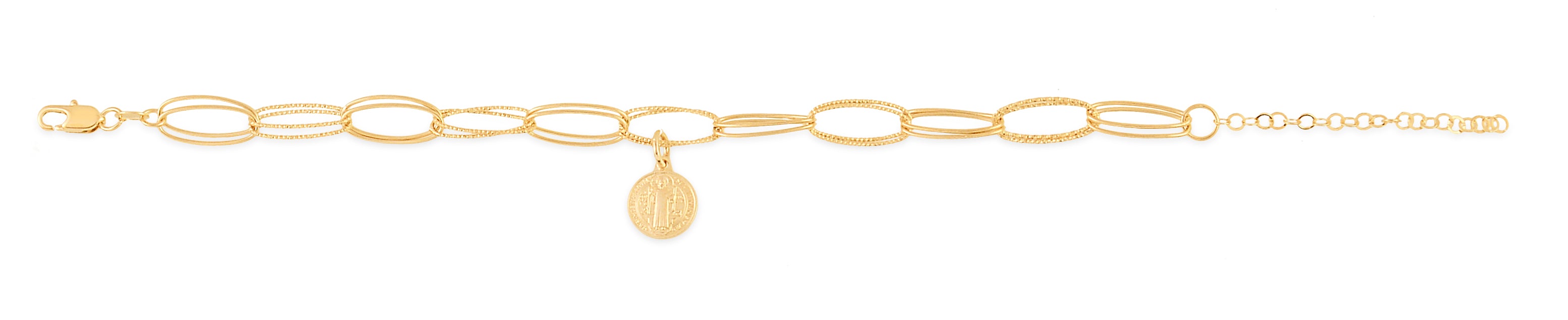 18K Gold Layered Oro Laminado Bracelet 71.0321-7.5