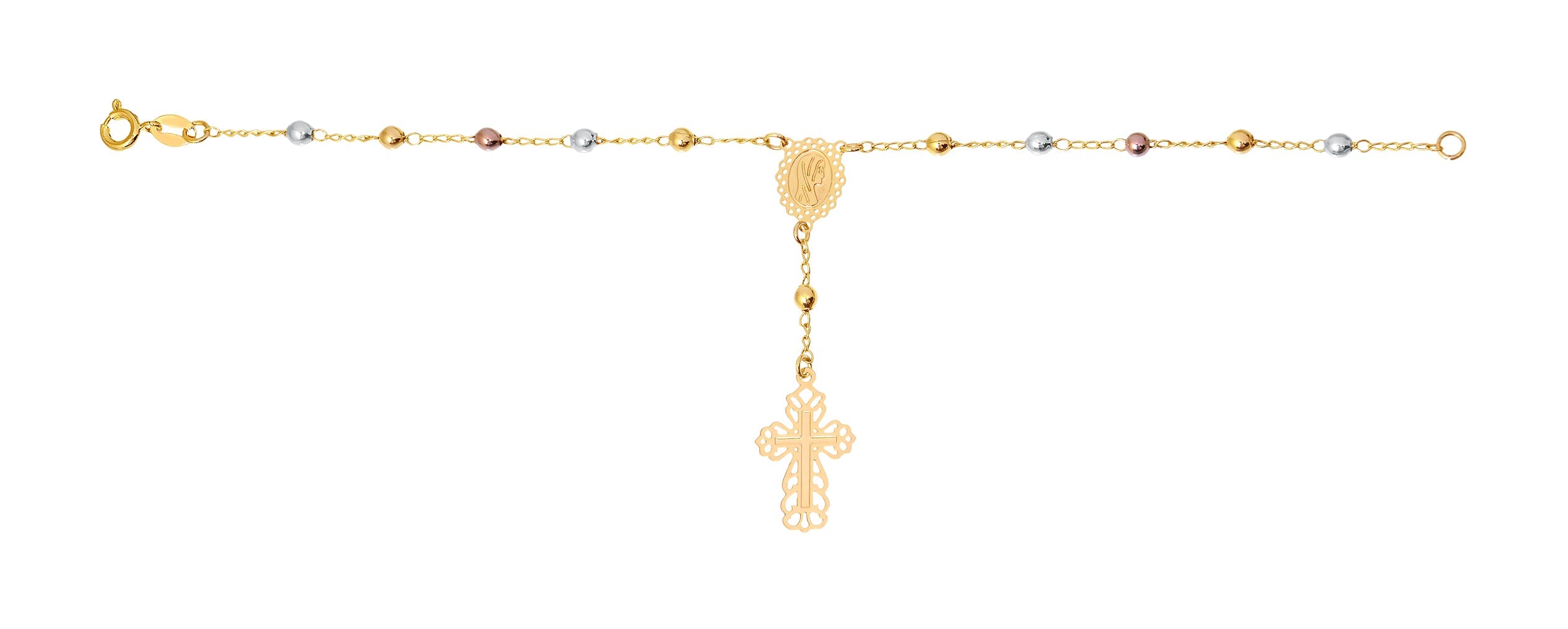 18K Gold Layered Oro Laminado Bracelet 71.0620-7.5