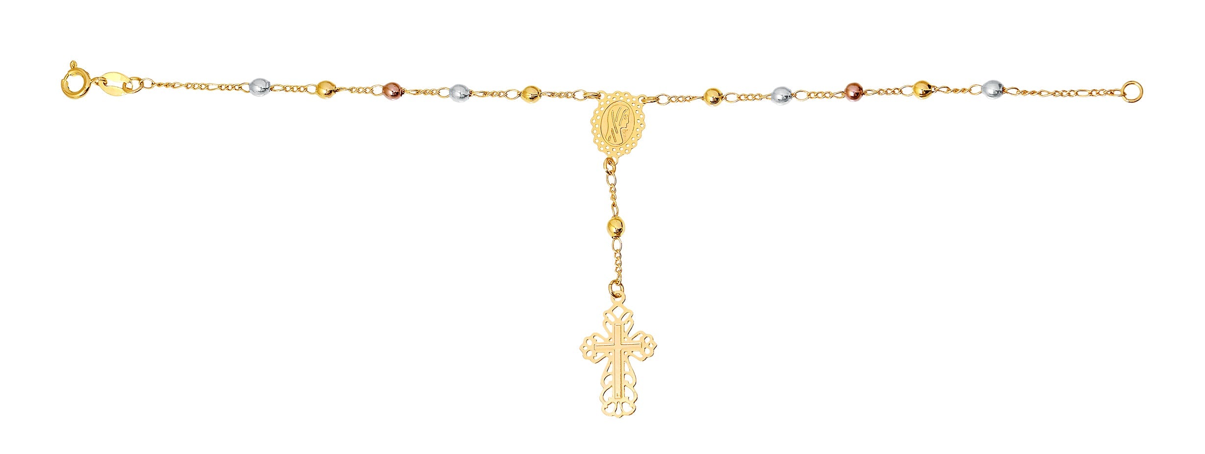 18K Gold Layered Oro Laminado Bracelet 71.0622-7.5
