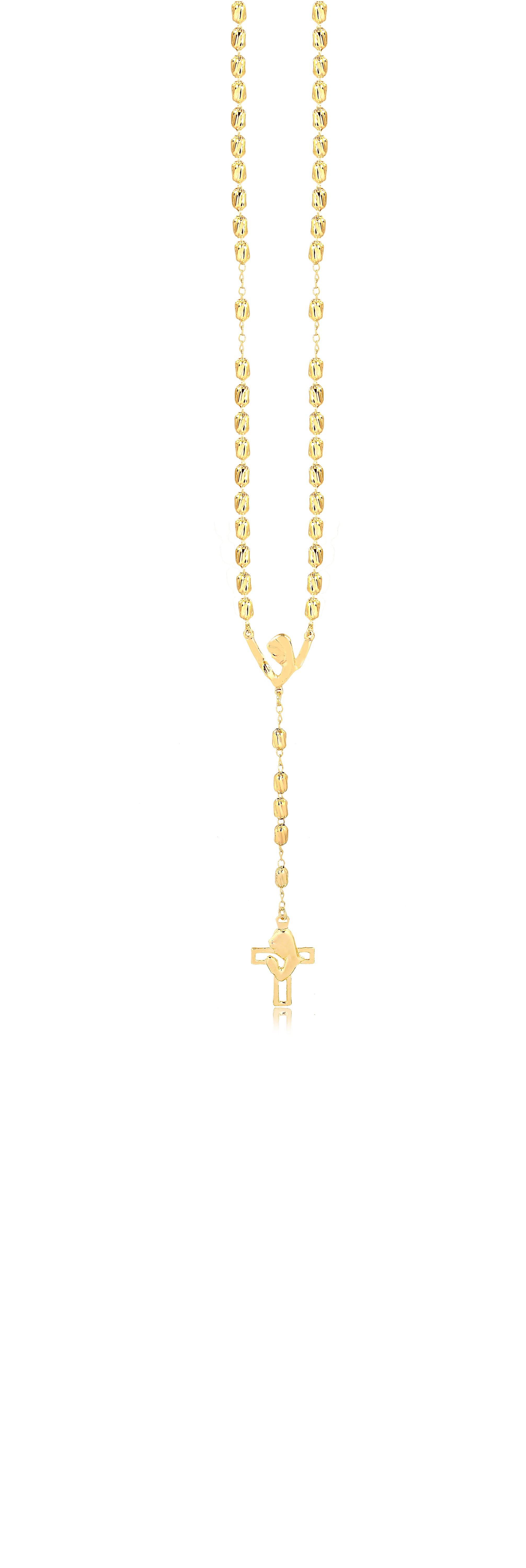18K Gold Layered Oro Laminado Rosarie 71.0628/24