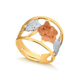 18K Gold Layered Oro Laminado Ring  Split-Shank