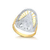18K Gold Layered Oro Laminado Ring Freeform Style
