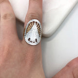 18K Gold Layered Oro Laminado Ring Freeform Style
