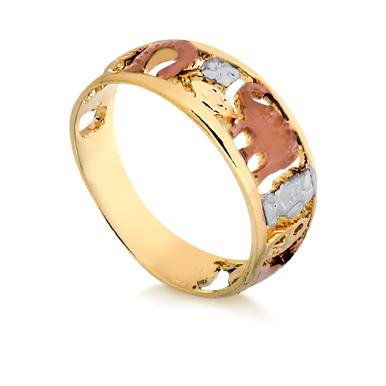 18K Gold Layered Oro Laminado Ring 81.0060
