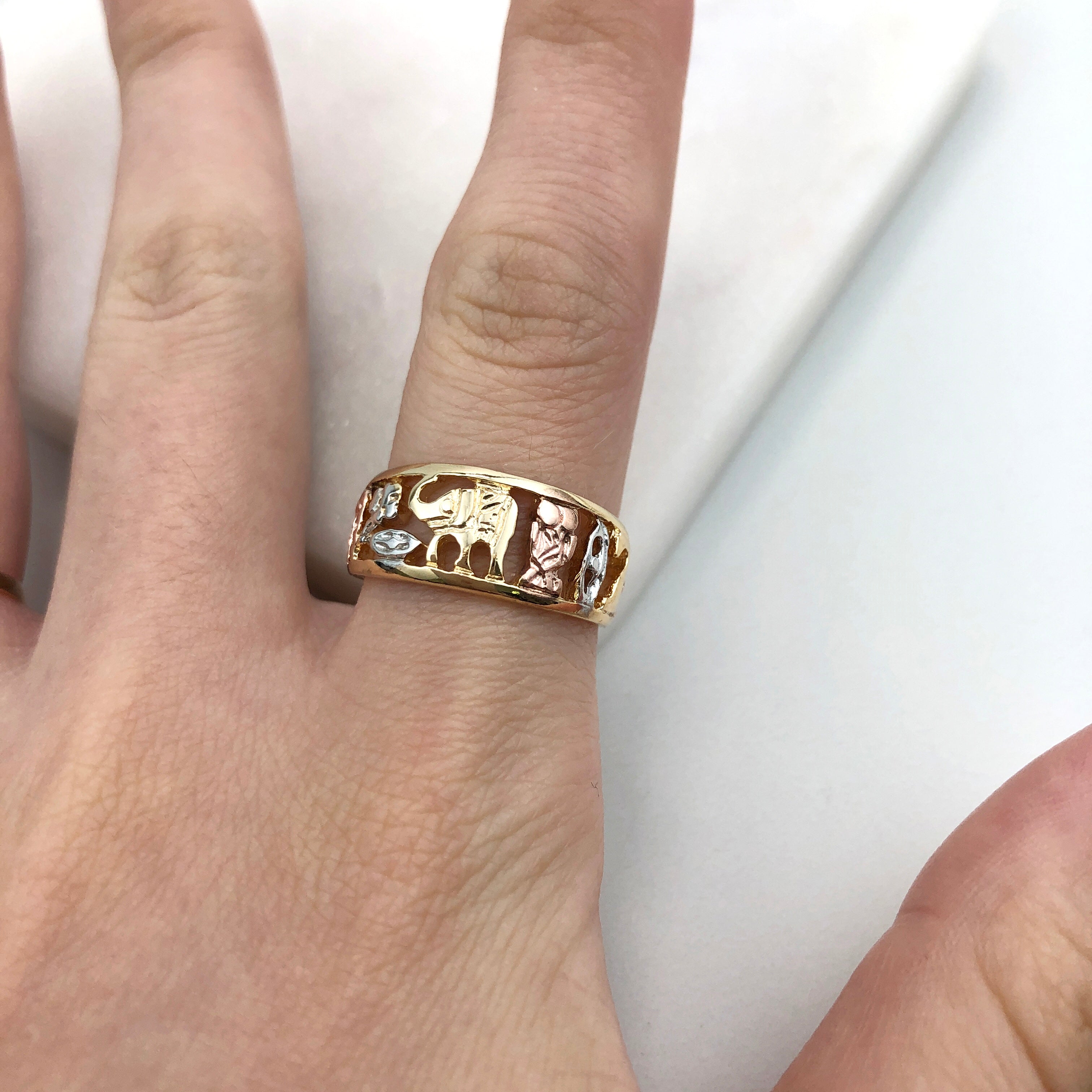 18K Gold Layered Oro Laminado Ring 81.0060