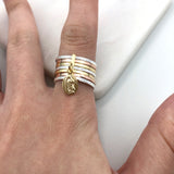 18K Gold Layered Oro Laminado Ring 81.0064