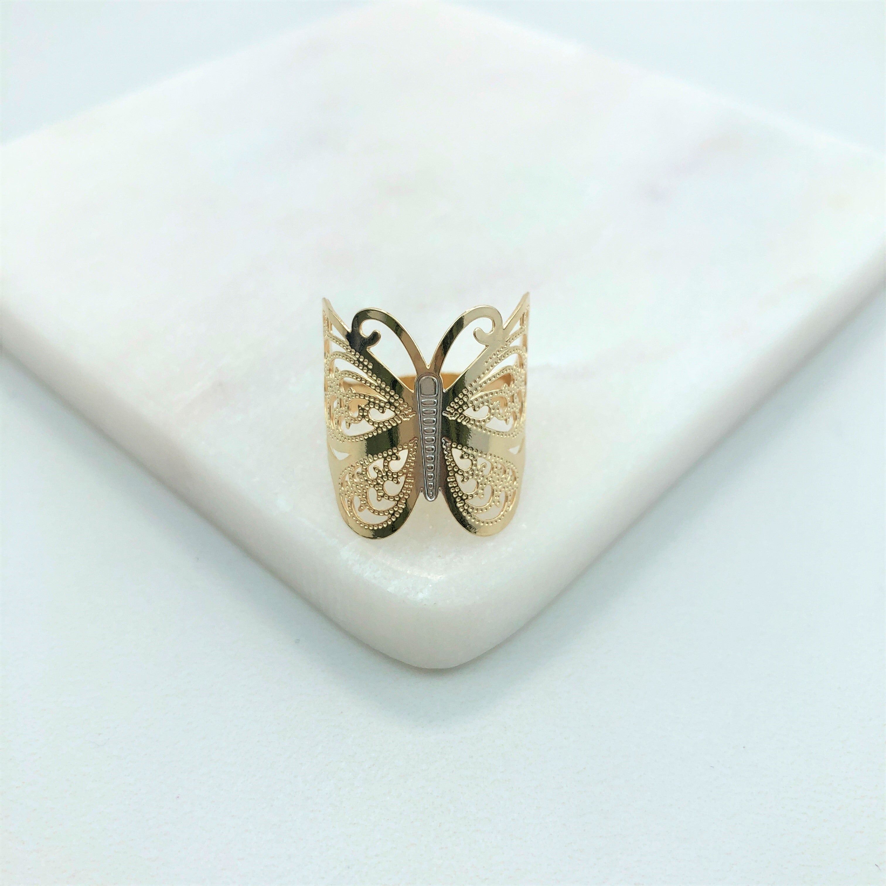 18K Gold Layered Oro Laminado Ring