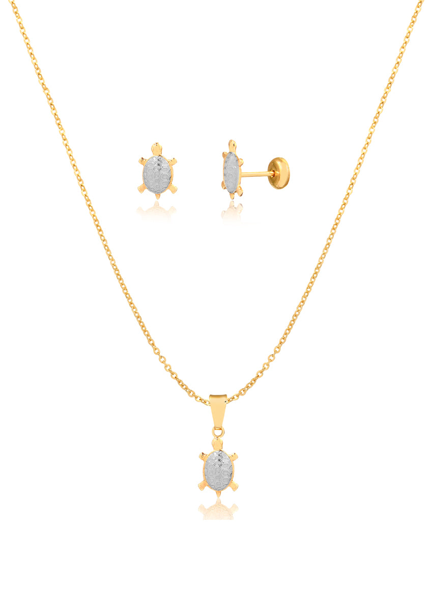 18K Gold Layered Oro Laminado Kids Set 91.0012