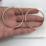 18K Gold Layered 49 mm Hoops 21.0260