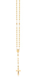 18K Gold Layered Oro Laminado Rosary